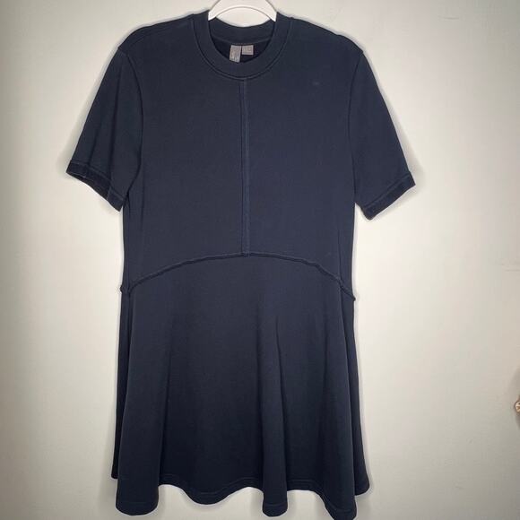 Sweaty Betty Revive Navy T-Shirt Mini Dress Size Small - Picture 2 of 9